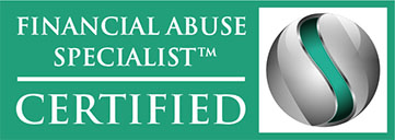 Prestige Wealth Partners - financial abuse specialist certificate teal